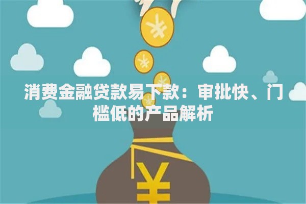 消费金融贷款易下款：审批快、门槛低的产品解析