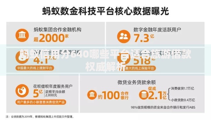 蚂蚁信用分640哪些平台适合旅游借款权威解析