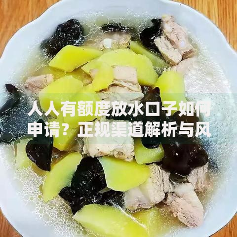 人人有额度放水口子如何申请？正规渠道解析与风险提示