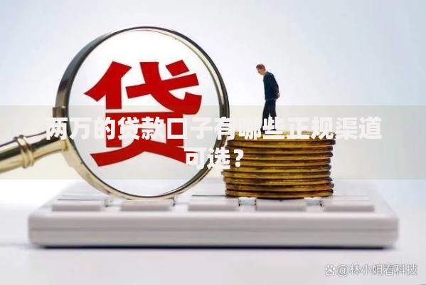 两万的贷款口子有哪些正规渠道可选？