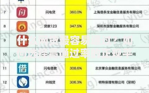 什么网贷最容易通过？如何选择高通过率的正规平台
