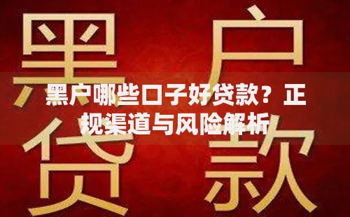 黑户哪些口子好贷款？正规渠道与风险解析