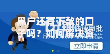 黑户还有下款的口子吗？如何解决资金难题