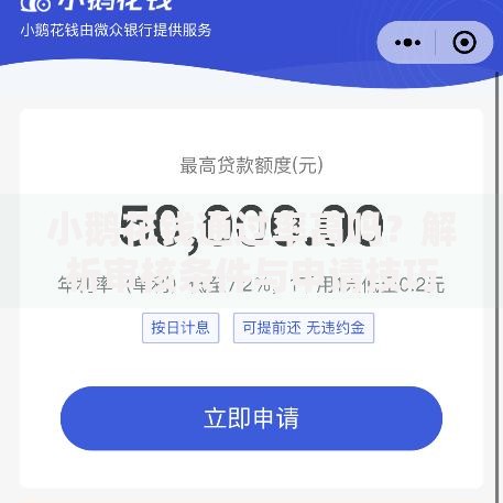 小鹅花钱通过率高吗？解析审核条件与申请技巧