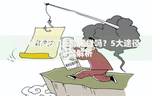 黑户征信花了还能网贷吗？5大途径深度解析