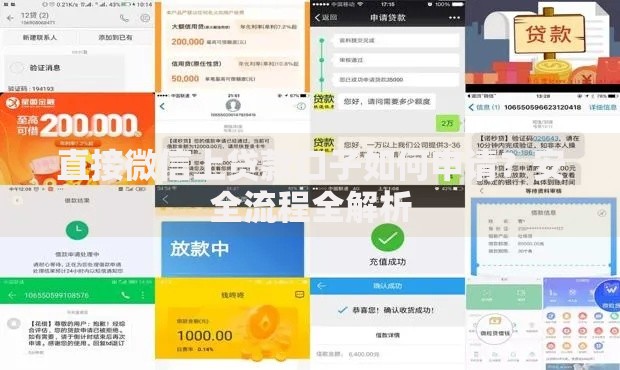 直接微信上贷款口子如何申请？安全流程全解析