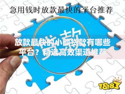 放款最快的小额贷款有哪些平台？精选高效渠道推荐