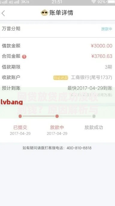 网贷放贷成功没收到钱？原因解析与解决方案