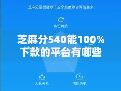 芝麻分540能100%下款的平台有哪些？如何选择可靠渠道