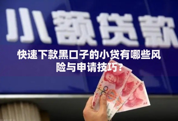快速下款黑口子的小贷有哪些风险与申请技巧？