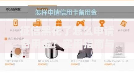 征信黑花了怎么申请备用金？实用指南与技巧解析