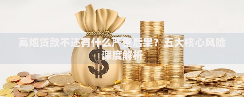 高炮贷款不还有什么严重后果？五大核心风险深度解析