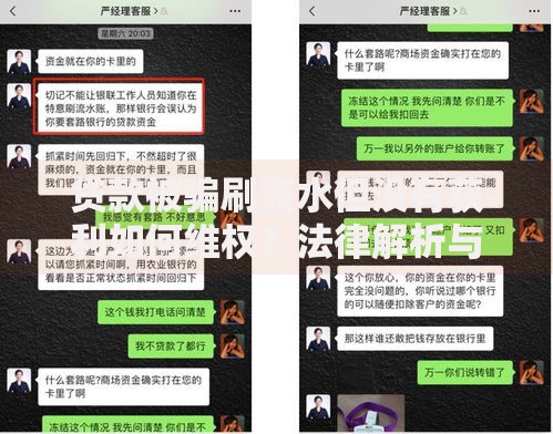 贷款被骗刷流水但没有获利如何维权？法律解析与应对指南