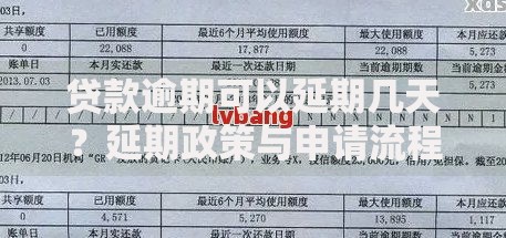 贷款逾期可以延期几天？延期政策与申请流程详解