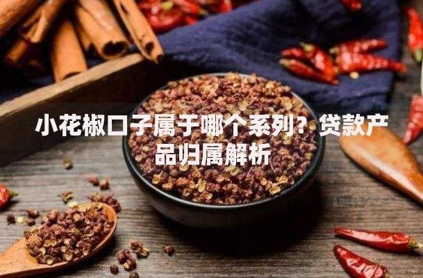 小花椒口子属于哪个系列？贷款产品归属解析