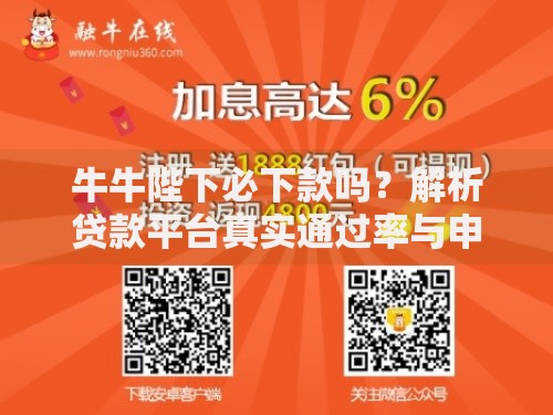 牛牛陛下必下款吗？解析贷款平台真实通过率与申请条件