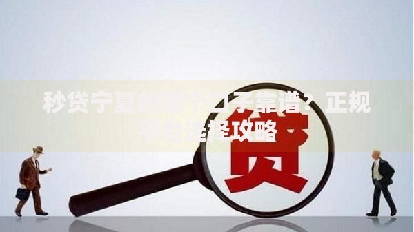 秒贷宁夏的哪个口子靠谱？正规平台选择攻略