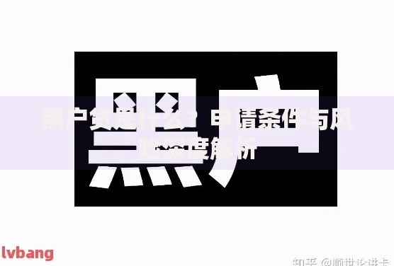 黑户贷是什么？申请条件与风险深度解析