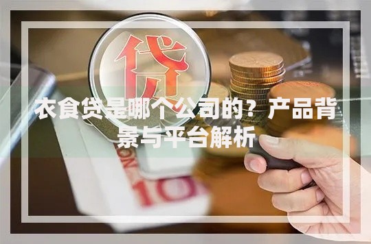 衣食贷是哪个公司的？产品背景与平台解析