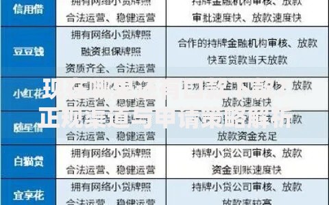 现在哪里还有口款下款？正规渠道与申请策略解析