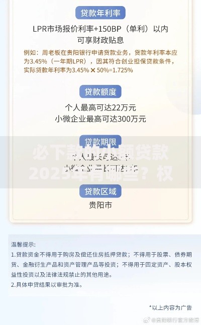 必下款的小额贷款2025年有哪些？权威解析助你快速申批