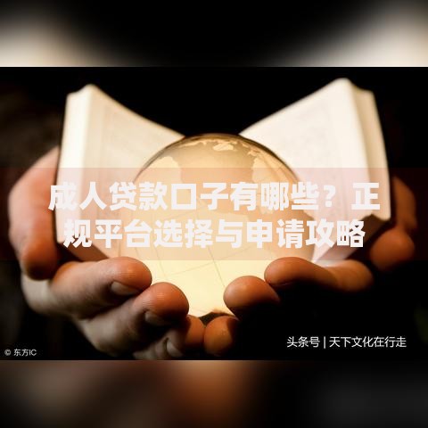 成人贷款口子有哪些？正规平台选择与申请攻略