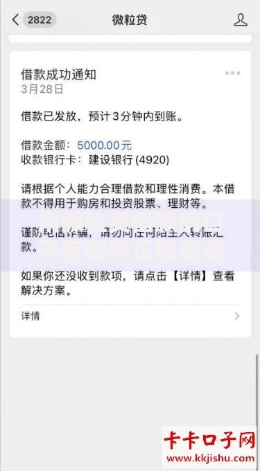 用微粒贷借款的口子有哪些正规渠道