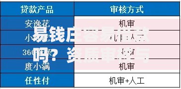 易钱庄容易借款吗？资质审核与放款速度深度解析
