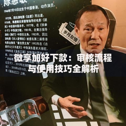 微享加好下款：审核流程与使用技巧全解析