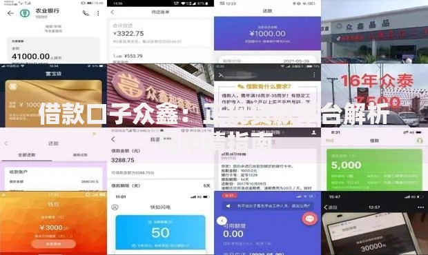 借款口子众鑫：正规贷款平台解析与申请指南