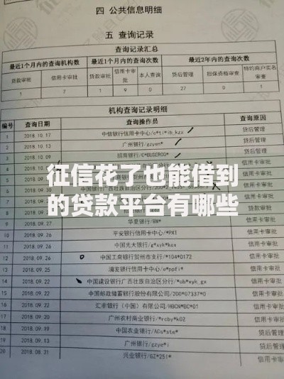 征信花了也能借到的贷款平台有哪些？这5家正规机构值得推荐