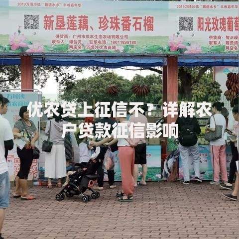 优农贷上征信不？详解农户贷款征信影响