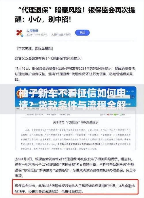 柚子新车不看征信如何申请？贷款条件与流程全解析