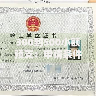 300到500小额预支：申请条件与流程全解析