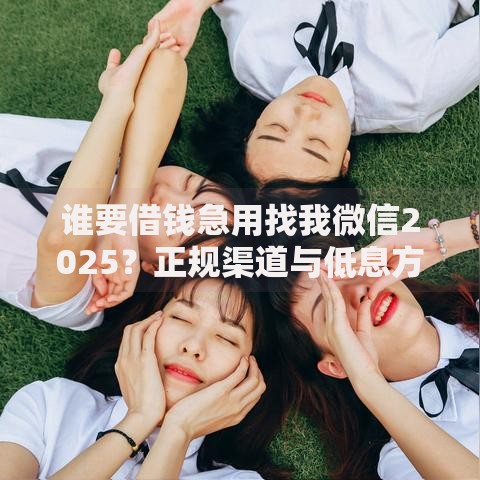 谁要借钱急用找我微信2025？正规渠道与低息方案解析