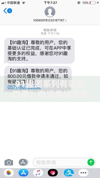 91趣淘系列有哪些口子？申请条件及流程全解析