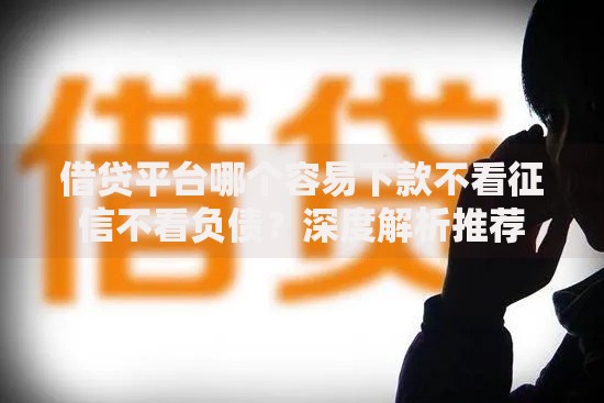 借贷平台哪个容易下款不看征信不看负债？深度解析推荐