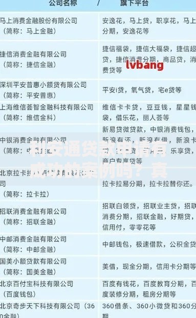 利安通贷款申请有成功的案例吗？真实用户经验解析