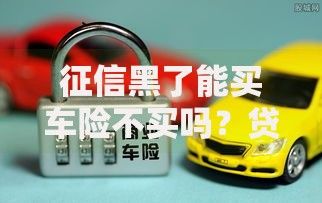征信黑了能买车险不买吗?贷款买车险必知要点 征信黑了能买车险不买吗?贷款买车险必知要点