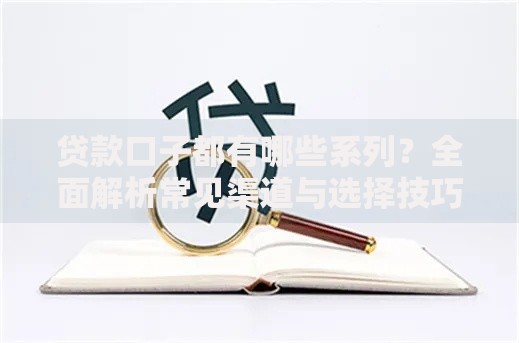贷款口子都有哪些系列？全面解析常见渠道与选择技巧