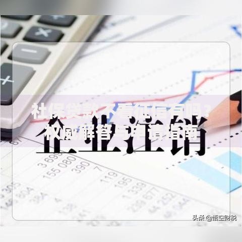 社保贷款不看征信有吗？权威解答与申请指南