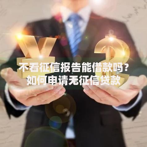 不看征信报告能借款吗?如何申请无征信贷款 不看征信报告能借款吗?如何申请无征信贷款