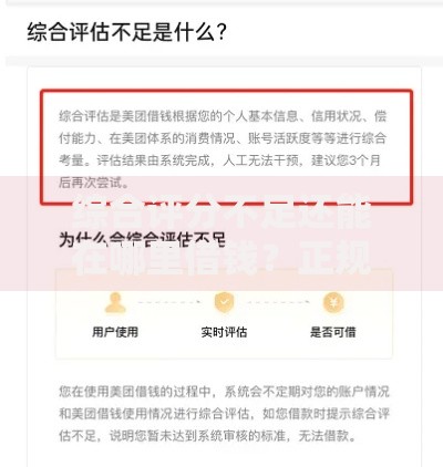 综合评分不足还能在哪里借钱？正规渠道深度解析