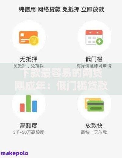 下款最容易的网贷刚成年：低门槛贷款平台推荐