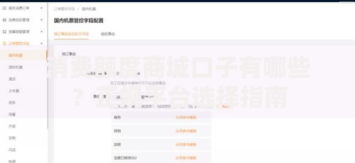 消费额度商城口子有哪些？正规平台选择指南