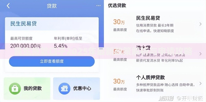民生贷款口子2025年最新政策解析与申请攻略