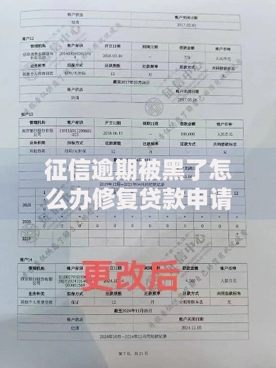 征信逾期被黑了怎么办修复贷款申请指南