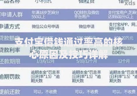 支付宝借钱通过率高的核心原因及技巧详解