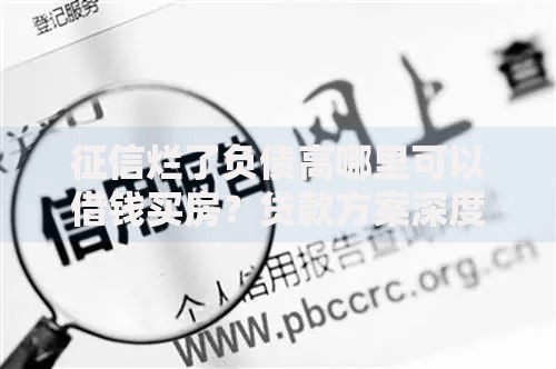 征信烂了负债高哪里可以借钱买房？贷款方案深度解析