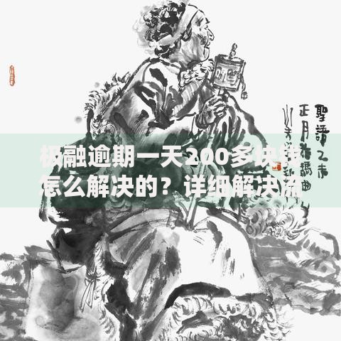 极融逾期一天200多块钱怎么解决的？详细解决流程与注意事项